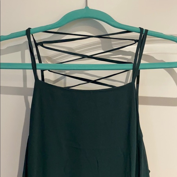 Lulus Green lace up dress - Picture 2 of 10